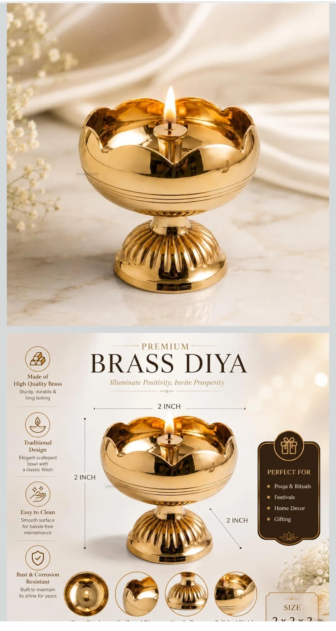 Brass Deepam