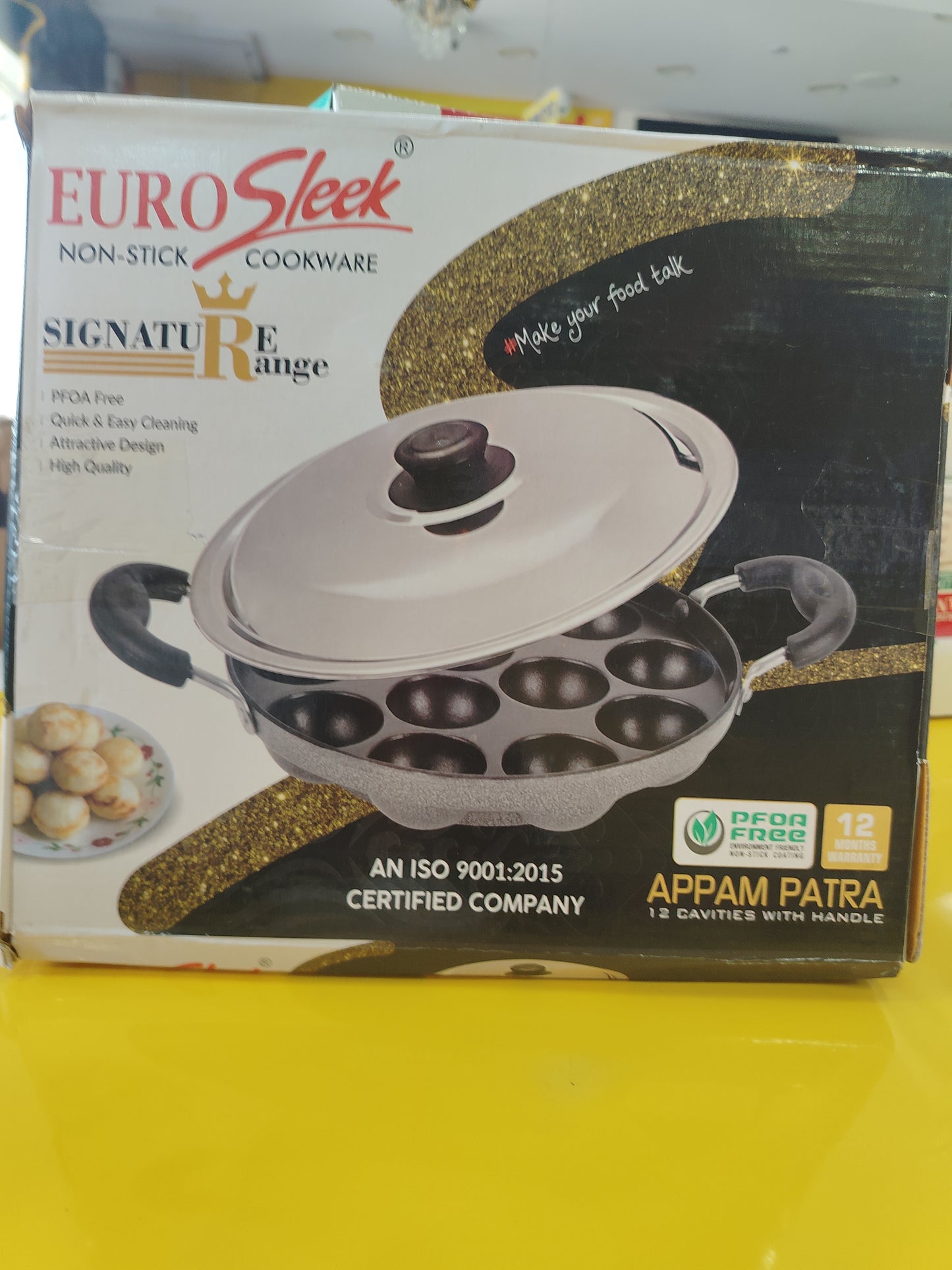 Euro Sleek Non-stick appam Pan
