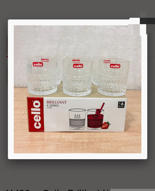 Cello Brilliant Juice Glass Set (6pcs)