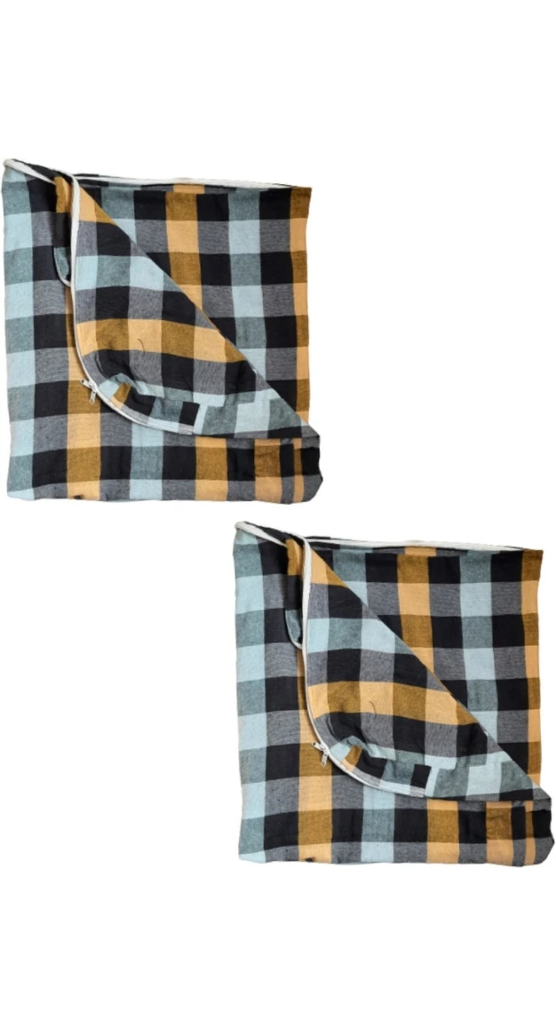 Single zippered bed cover