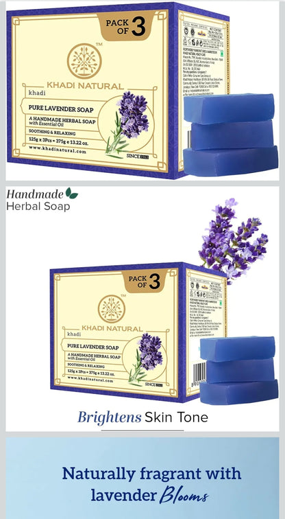 Khadi Natural 125gx3