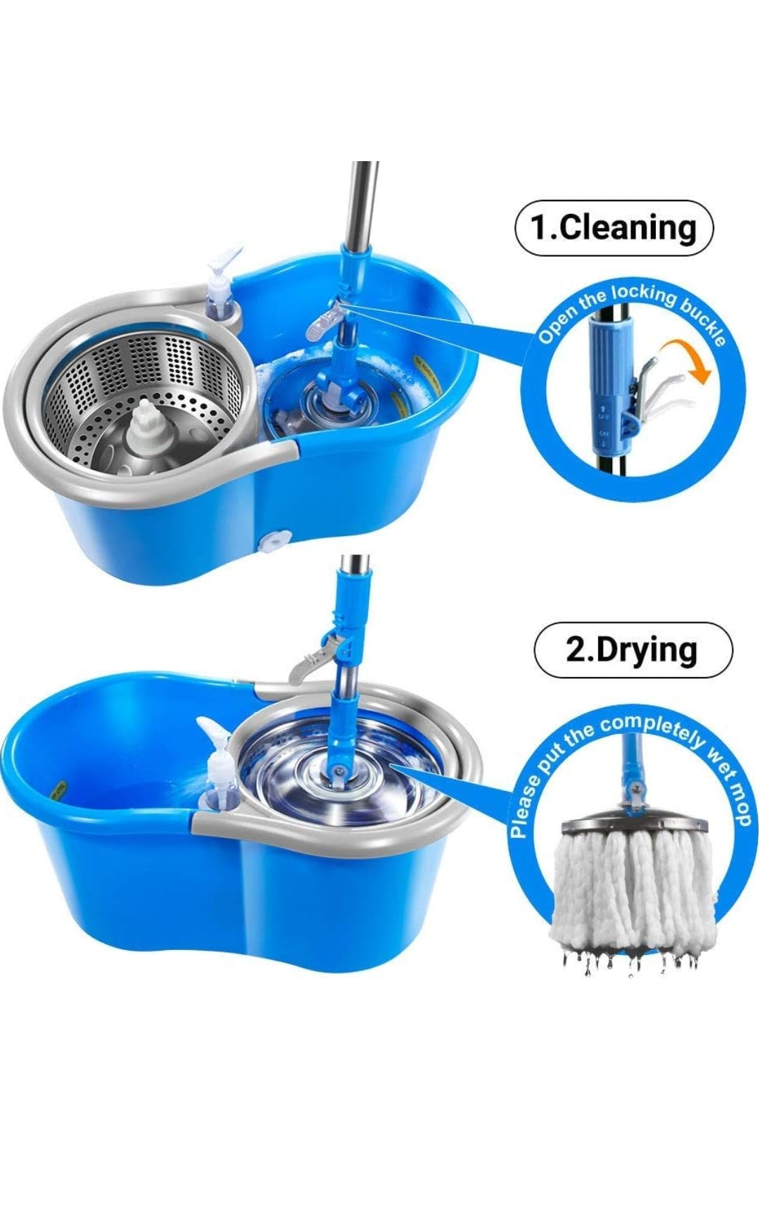 Rivoc Spin Mop& Bucket