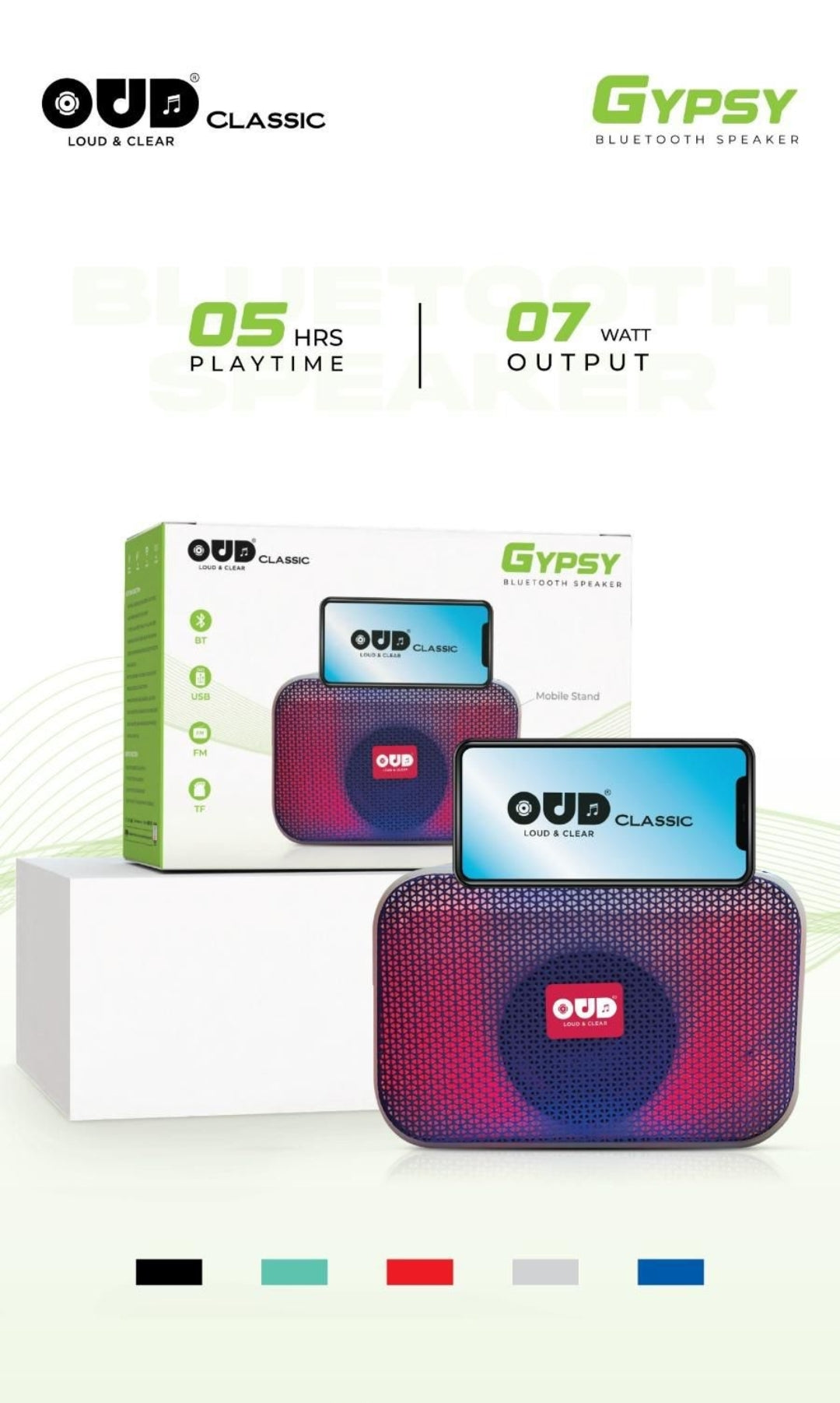 Oud Gypsy 6 watts Blootooth Speaker