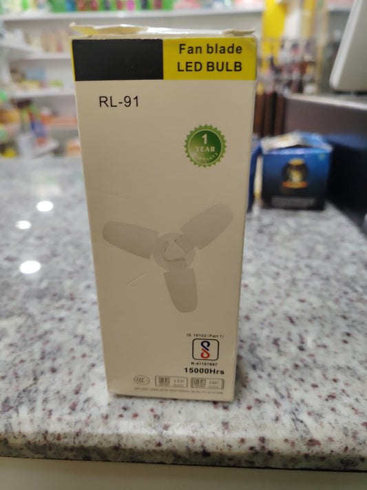Fan blade led bulb