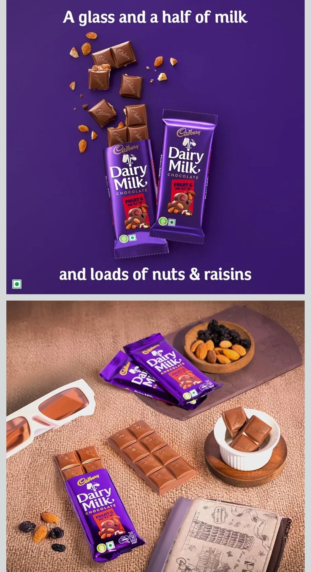 Dairy milk Fruit &Nut 36g