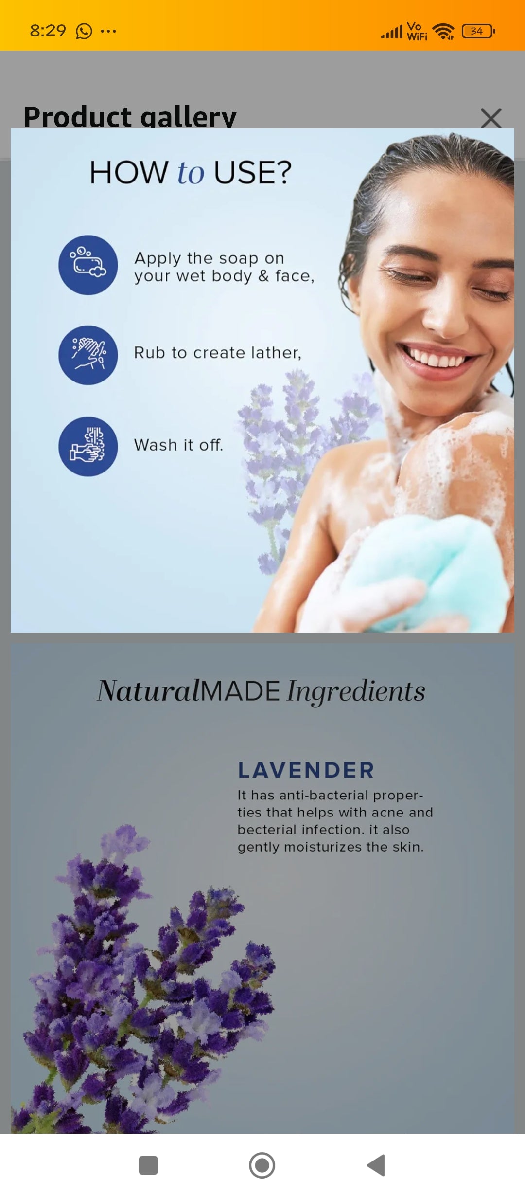 Khadi Natural 125gx3