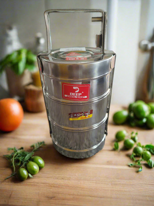 Steel Tiffin Box 10X3
