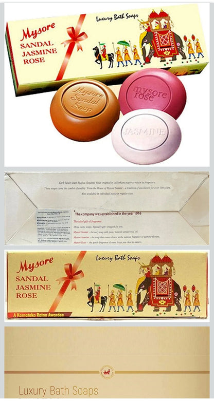 Mysore sandal Jasmine Rose set