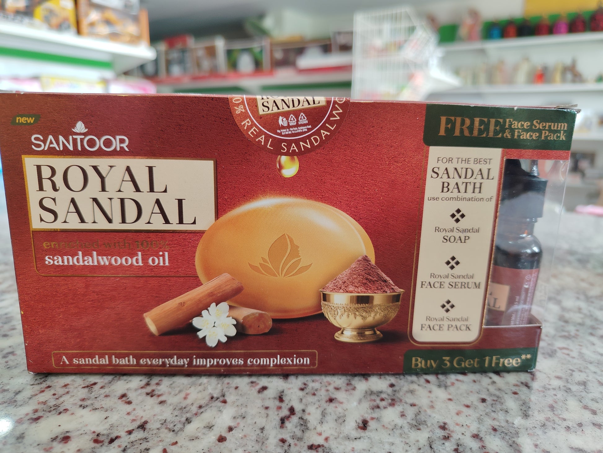 Santoor Royal Sandal 3 + 1