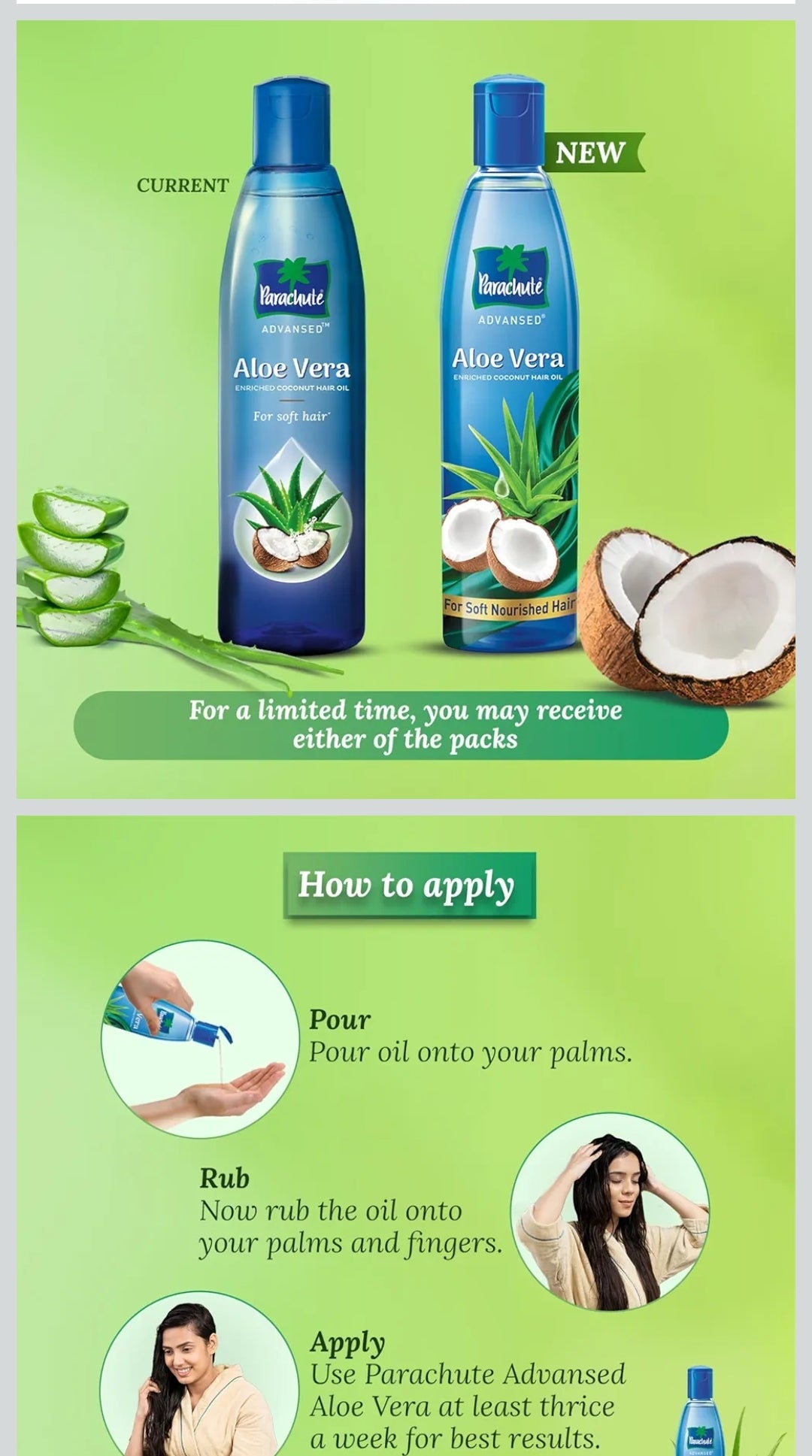 Parachute Aloe vera 250ml