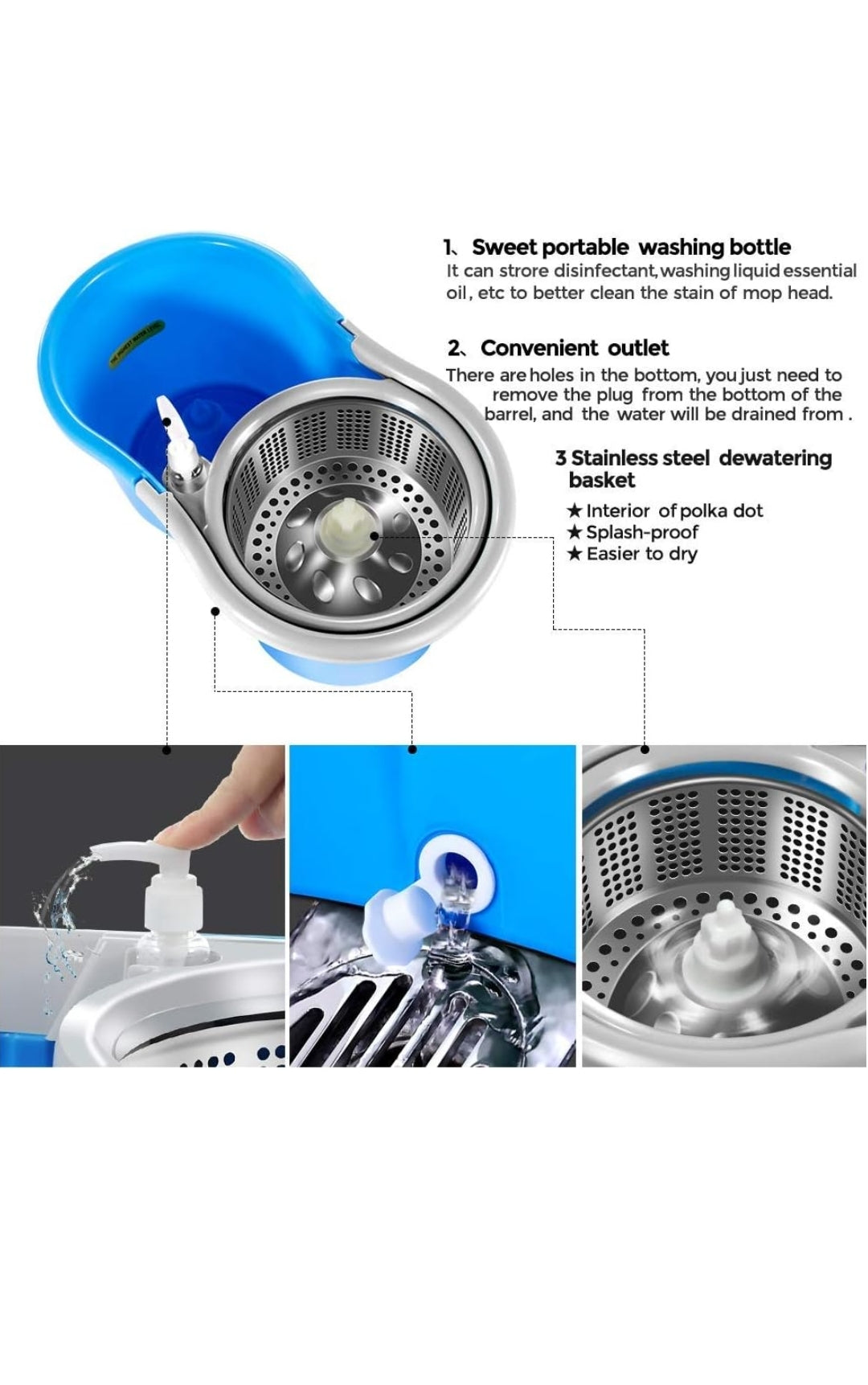 Rivoc Spin Mop& Bucket