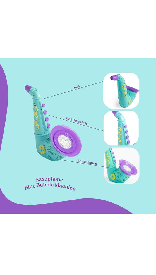 Saxophone bubble machine