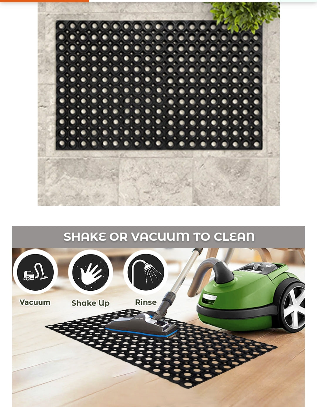 Block hole mat 18’’x50’’