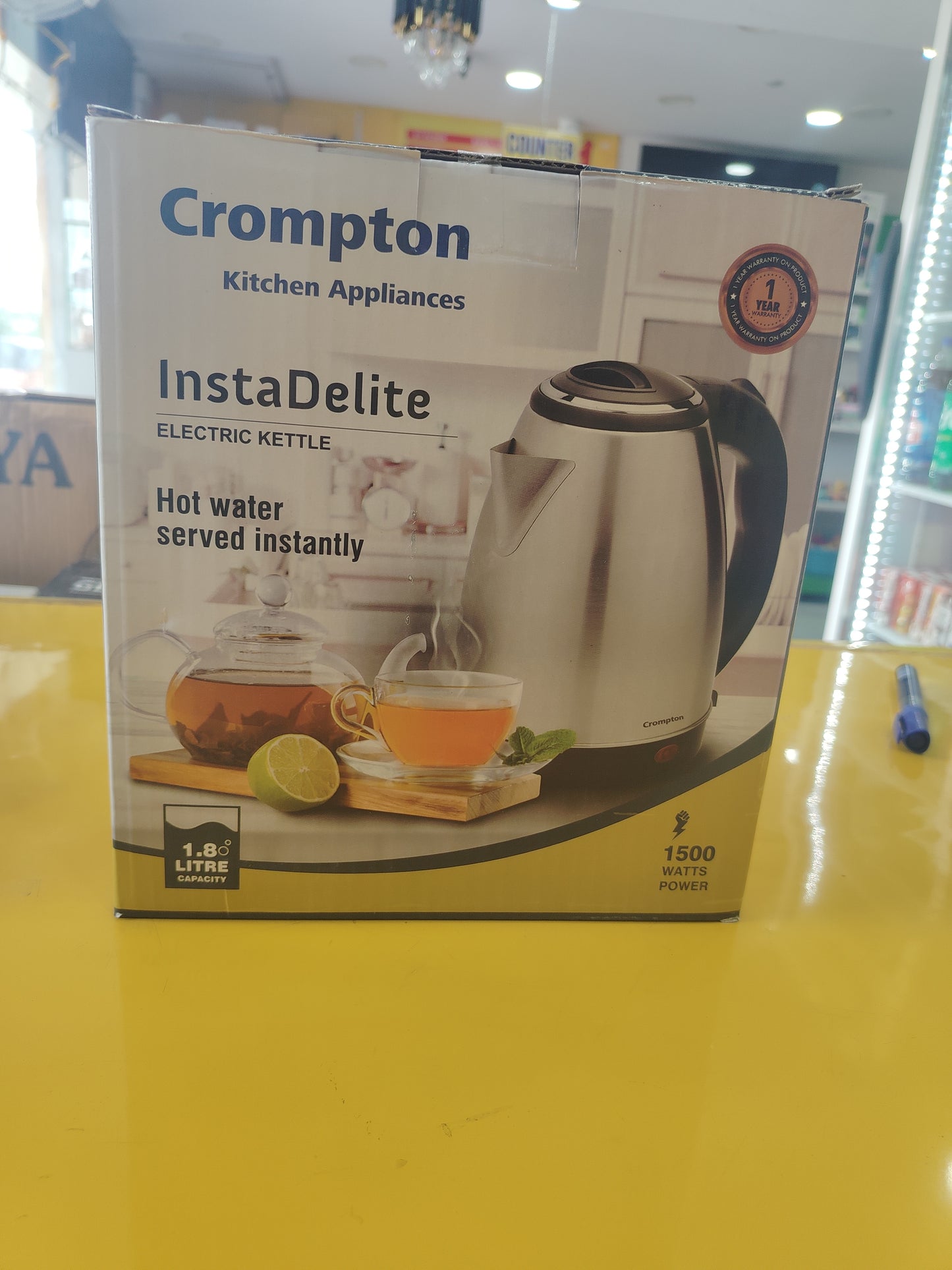 Crompton InstaDelite Kettle 1.8L 1500w