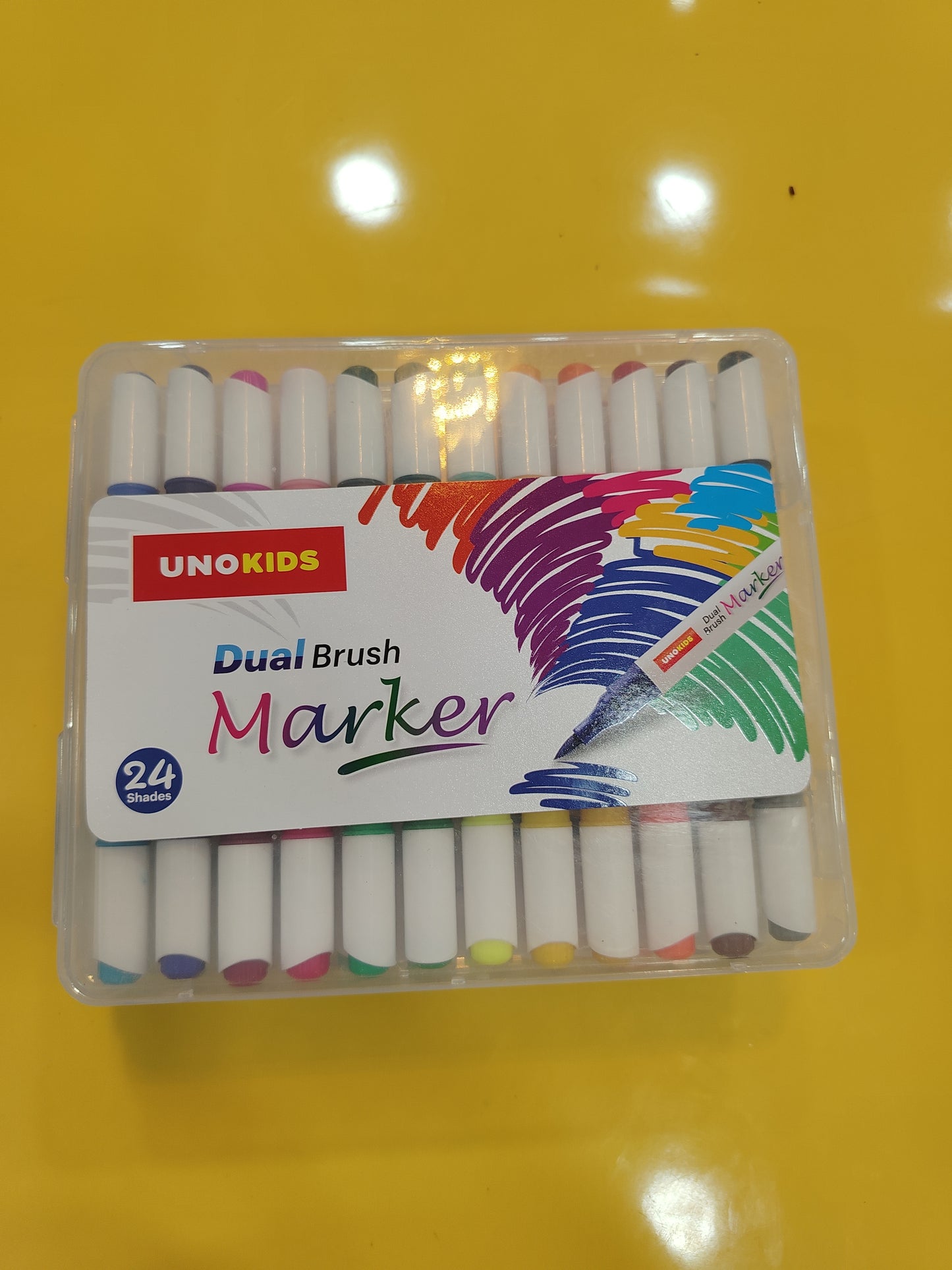 UniKids Dual Brush Marker 24