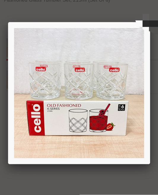 Cello Old Fashioned Juice Glass Set (6pcs)
