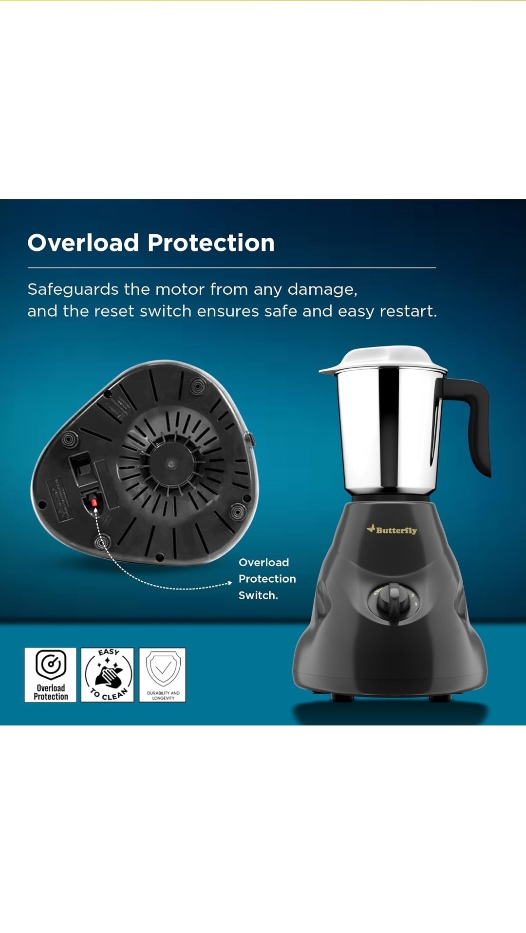 Butterfly mixer grinder